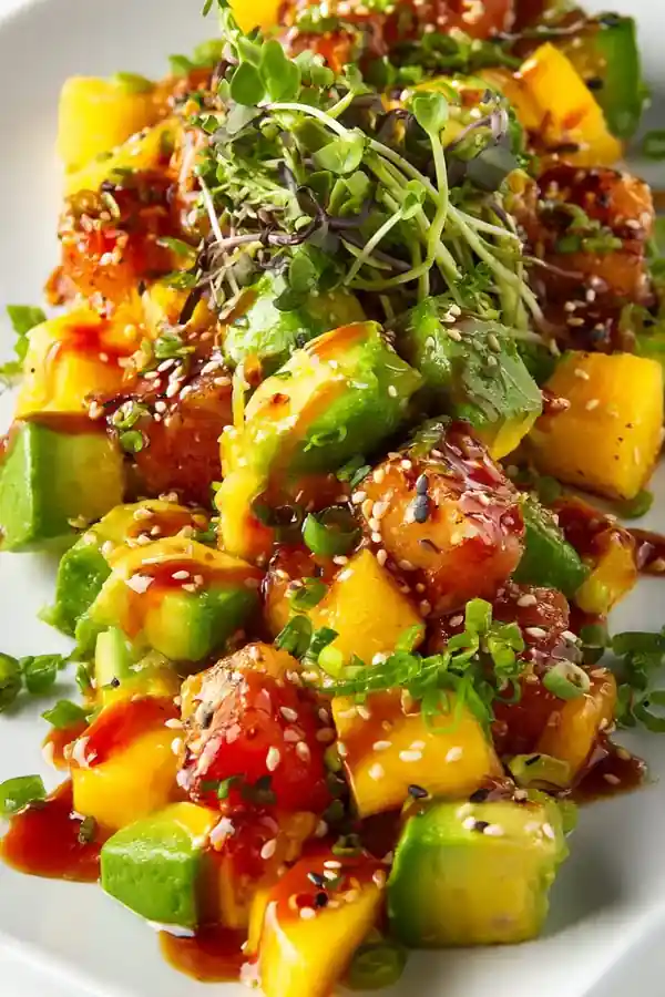 Avocado & Mango Sesame Ginger Poke