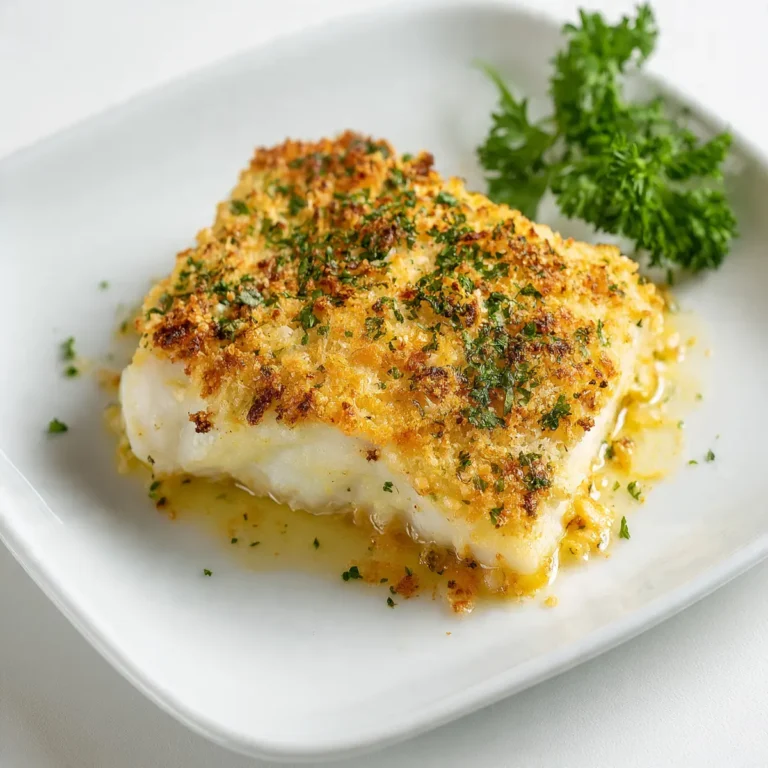 Baked Cod With Parmesan Crust