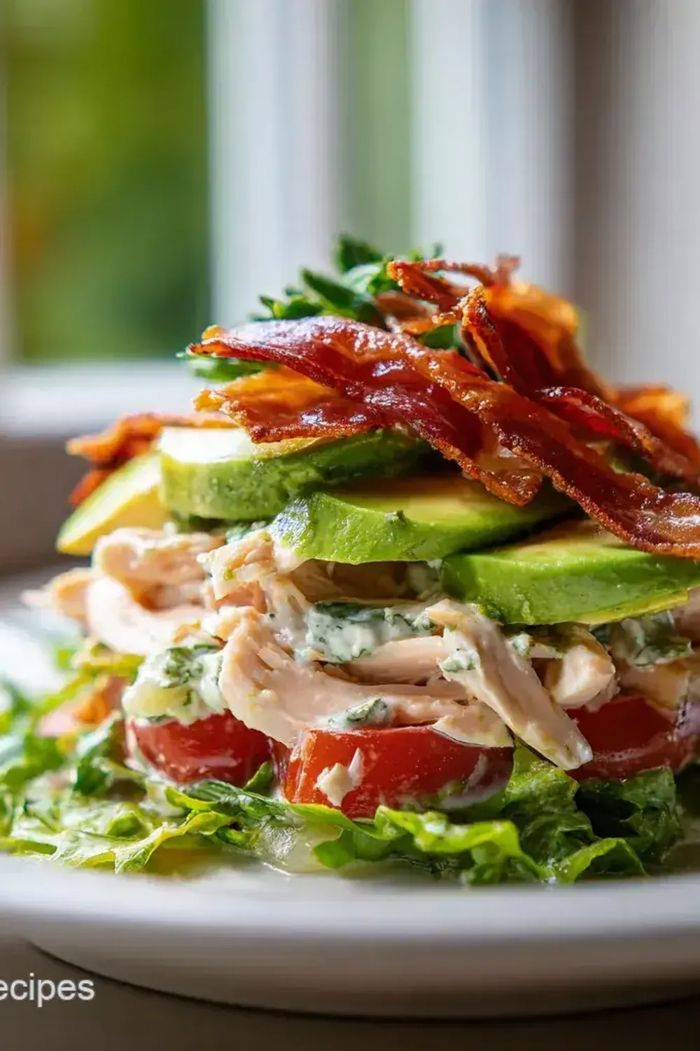 BLT Chicken Salad with Avocado Ranch