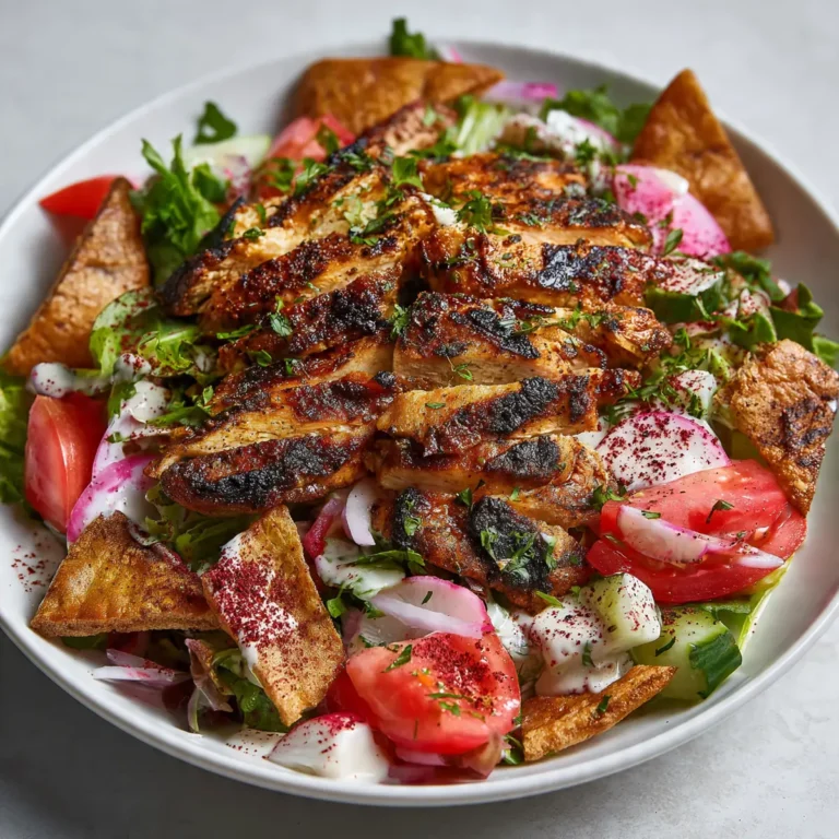Chicken Shawarma Fattoush Salad
