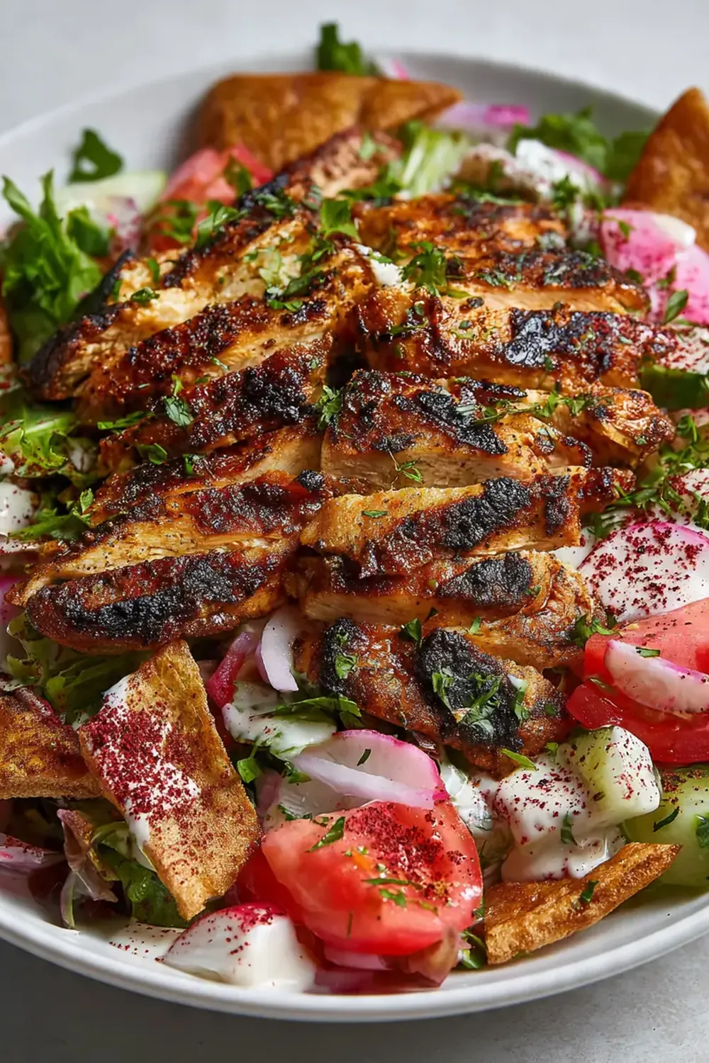 Chicken Shawarma Fattoush Salad