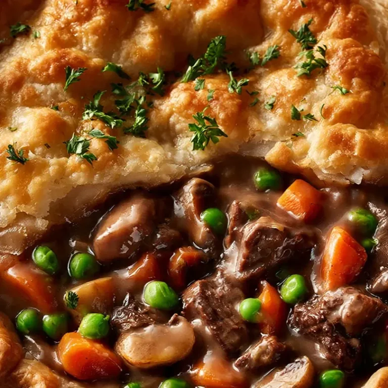 Classic Beef Pot Pie With Flaky Crust