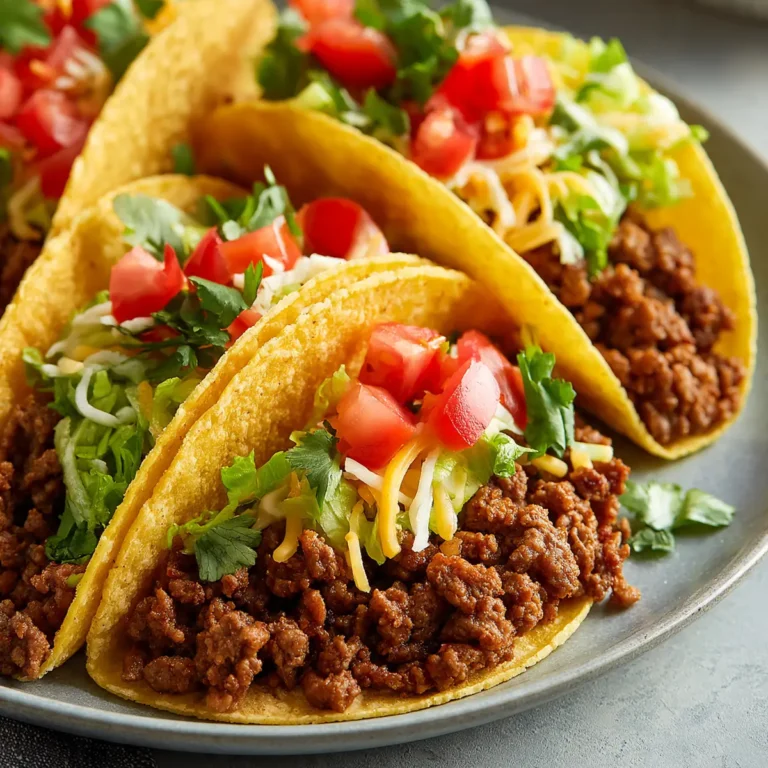Classic Beef Tacos With Homemade Seasoning