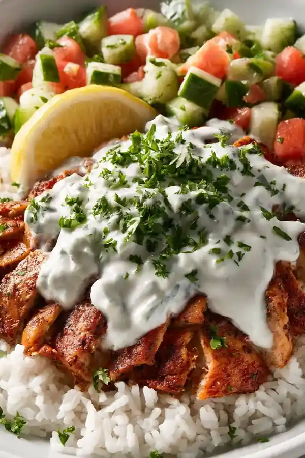 Classic Garlic Yogurt Chicken Shawarma Rice Bowl