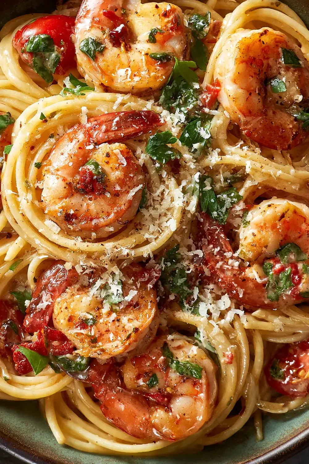 Creamy Tuscan Shrimp Pasta