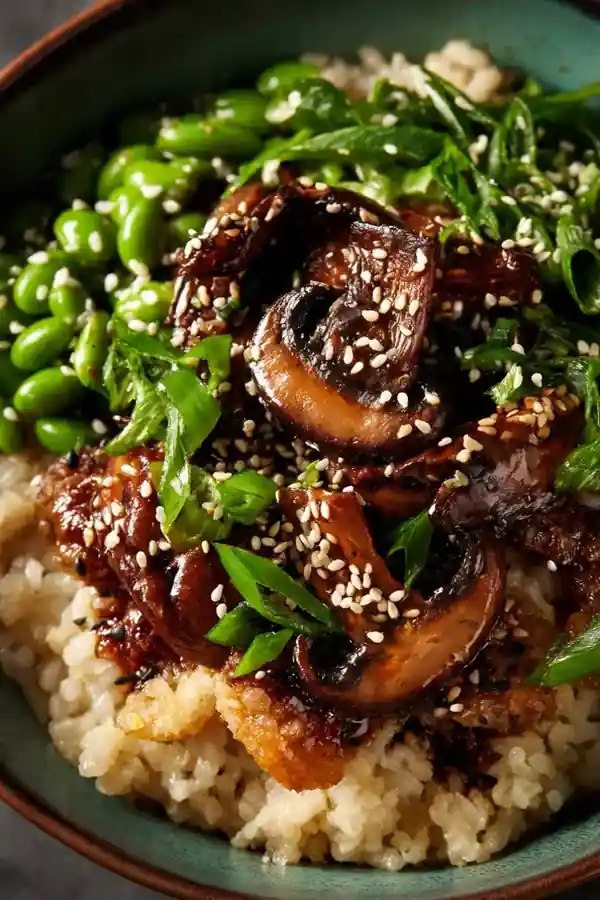 Crispy Rice Sesame Ginger Bowl