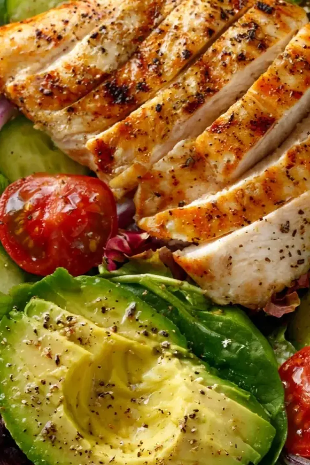Grilled Chicken Avocado Salad