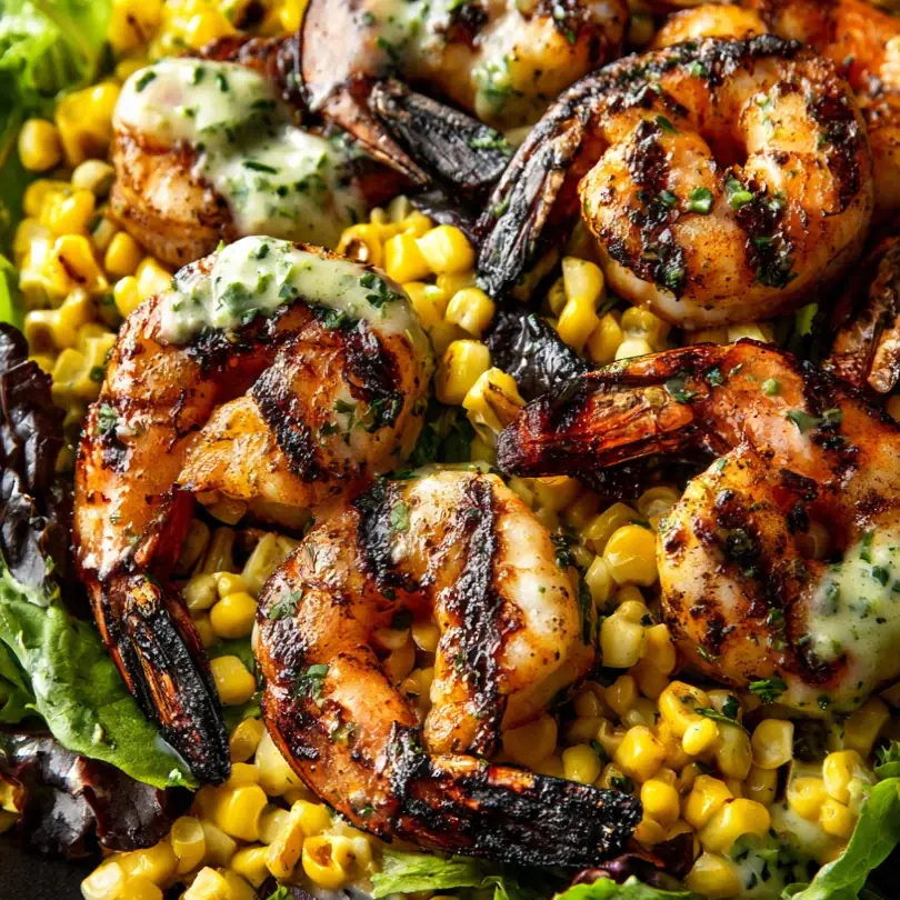 Grilled Shrimp Corn Salad With Lime Vinaigrette