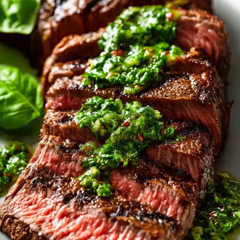 Grilled Skirt Steak With Chimichurri Sauce
