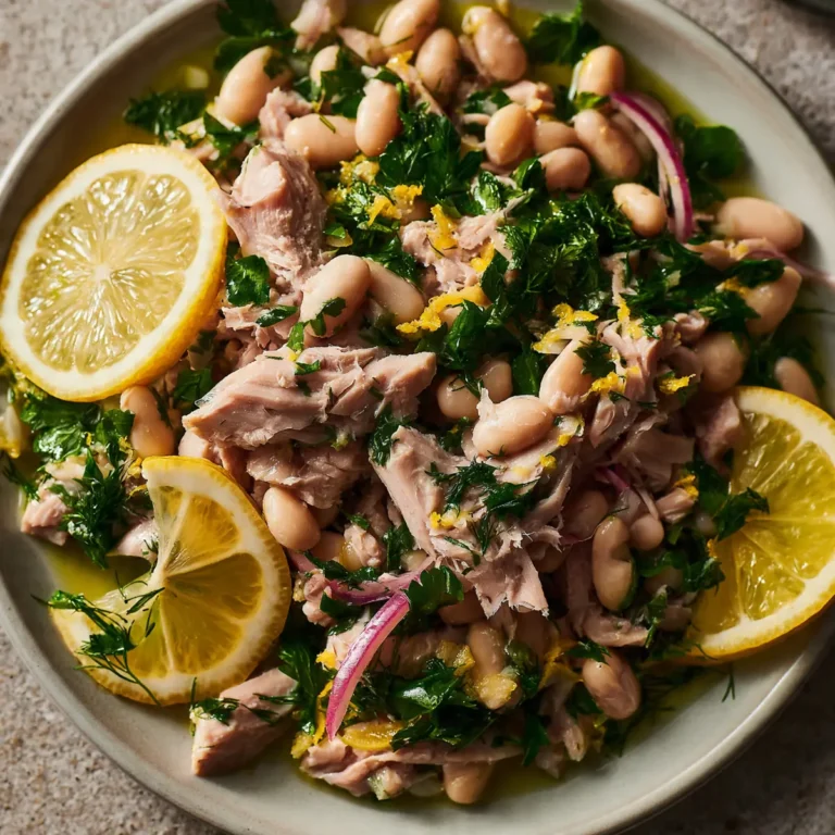 Lemon Herb Tuna & White Bean Salad