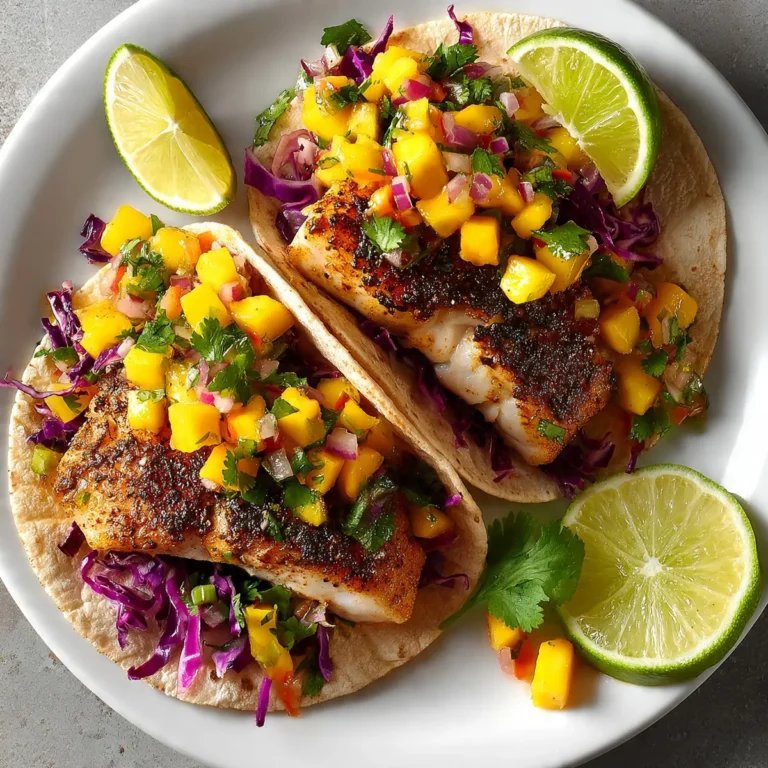 Mahi-Mahi Fish Tacos With Mango Salsa