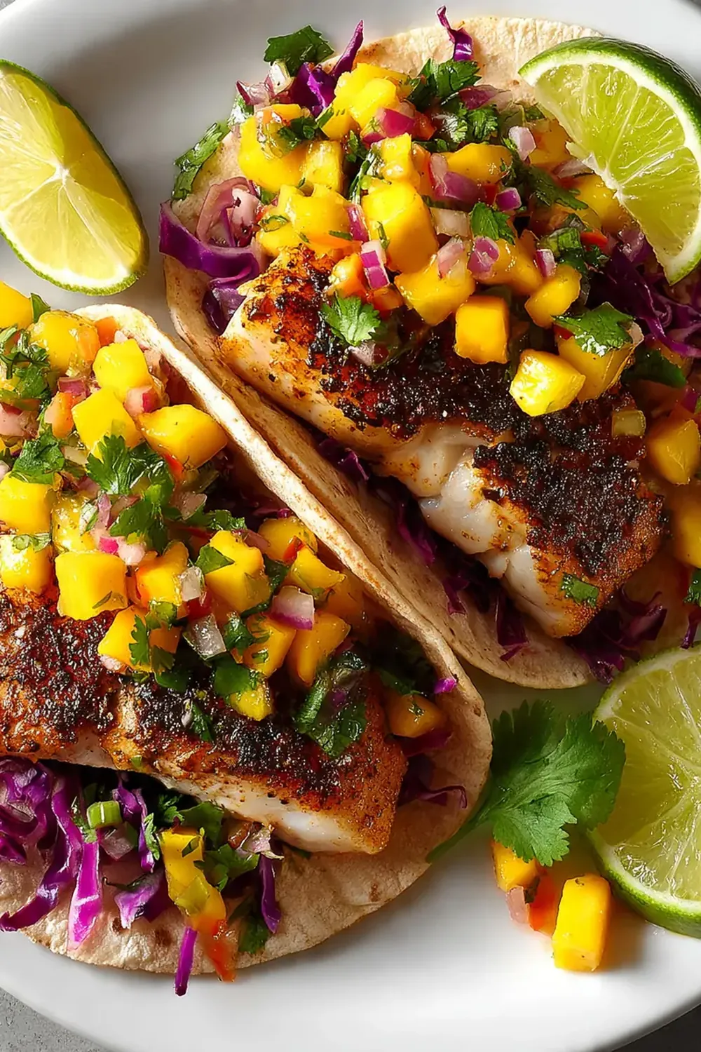Mahi-Mahi Fish Tacos with Mango Salsa