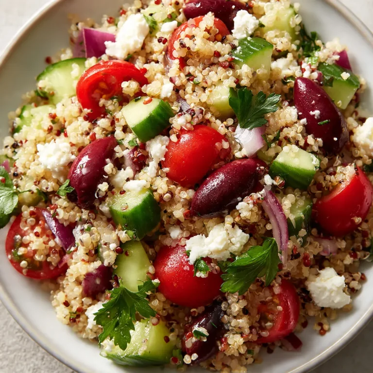 Mediterranean Quinoa Salad With Feta