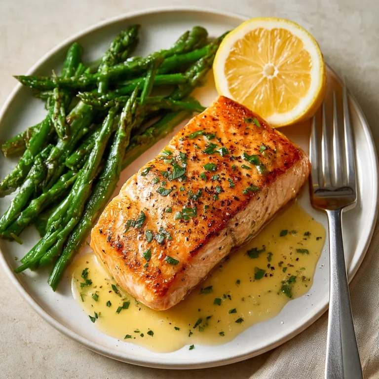 Pan-Seared Salmon With Lemon Butter Sauce
