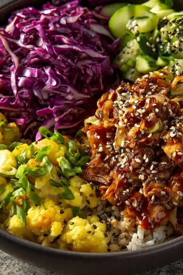 Sesame Ginger Bowl with Crispy Shallots