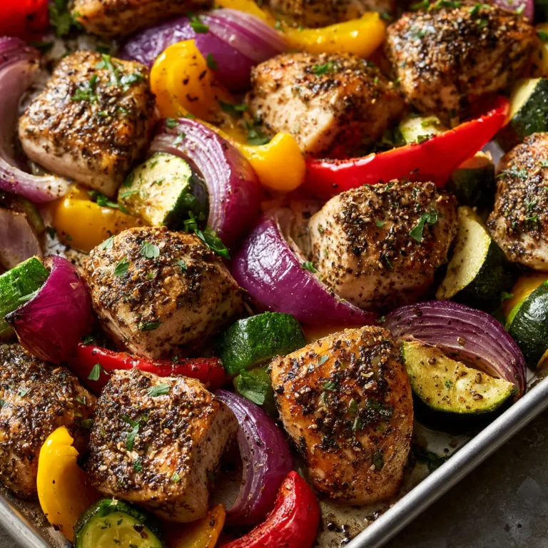 Sheet Pan Za'Atar Chicken With Roasted Veggies