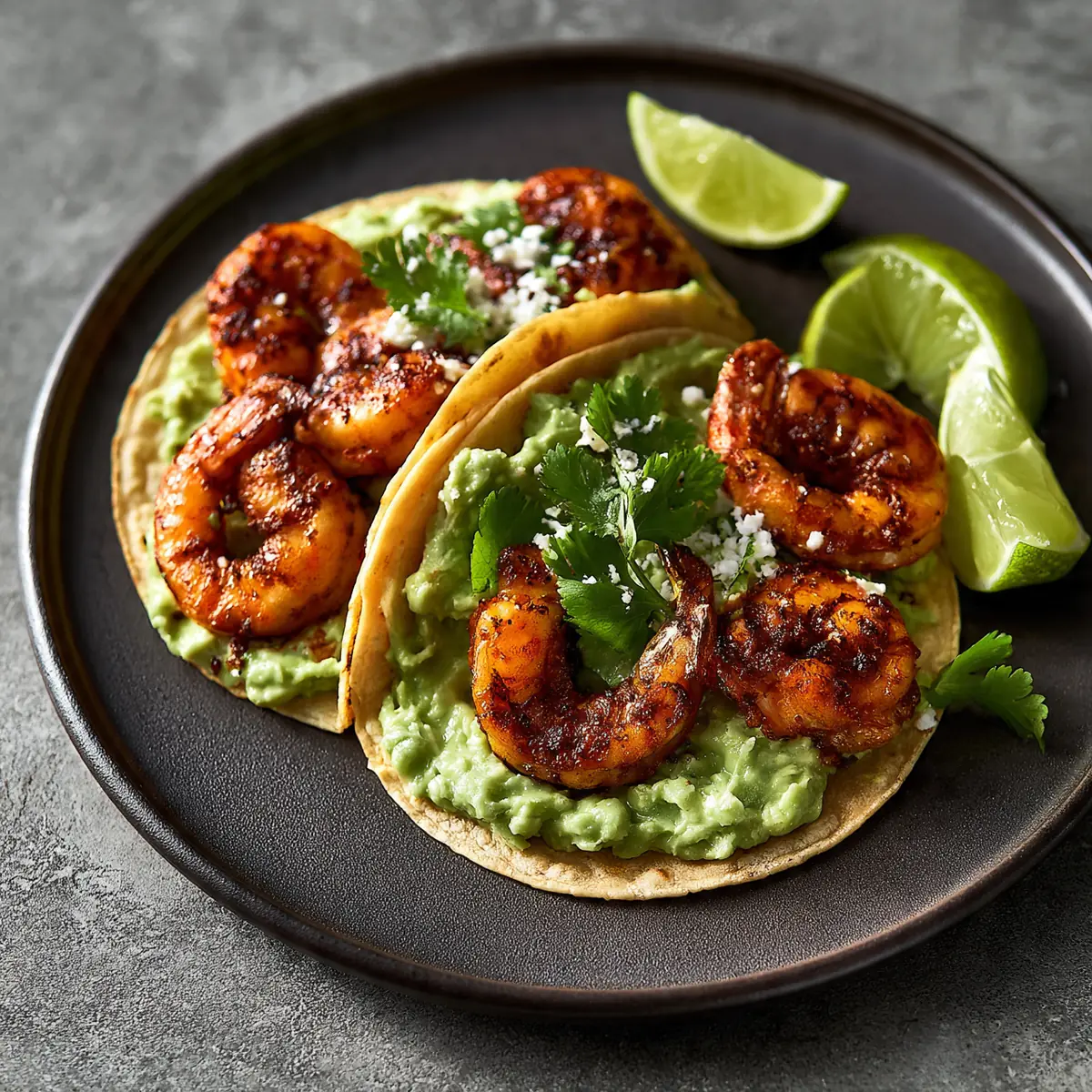 Shrimp Tacos With Avocado Cream