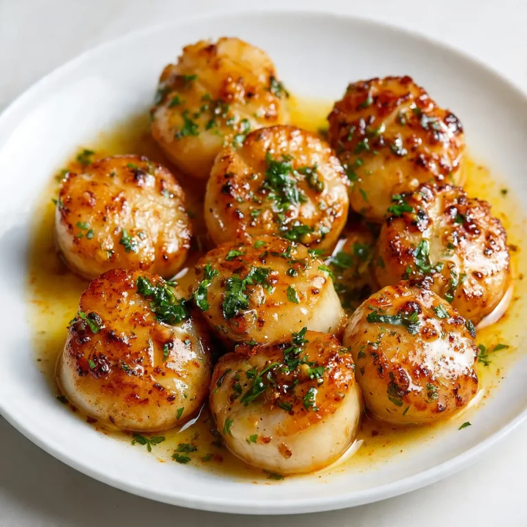 Spicy Garlic Butter Scallops
