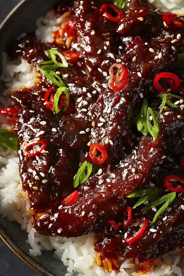 Spicy Gochujang Teriyaki Beef Bowl