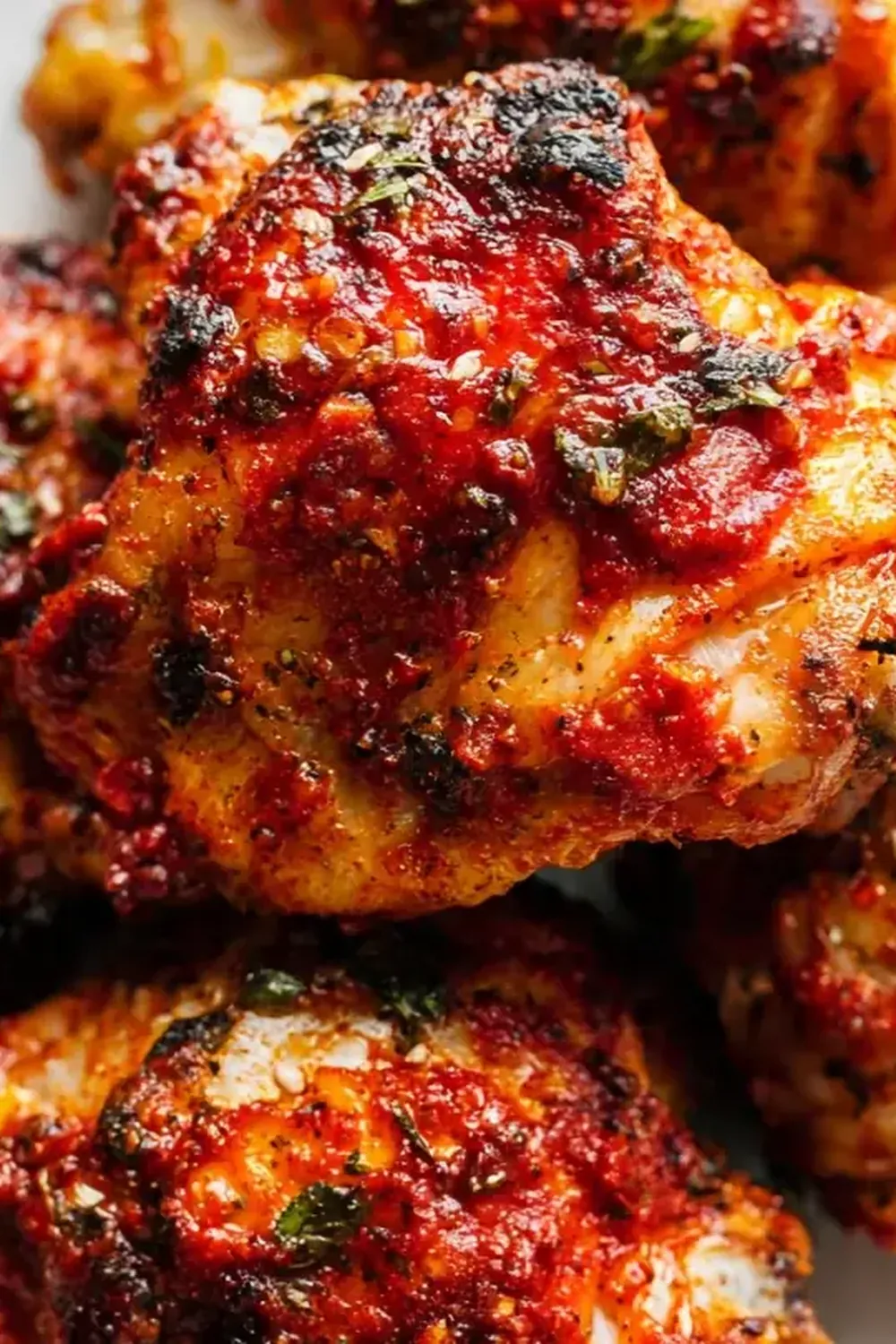 Spicy Harissa Chicken Thighs (Sheet Pan)