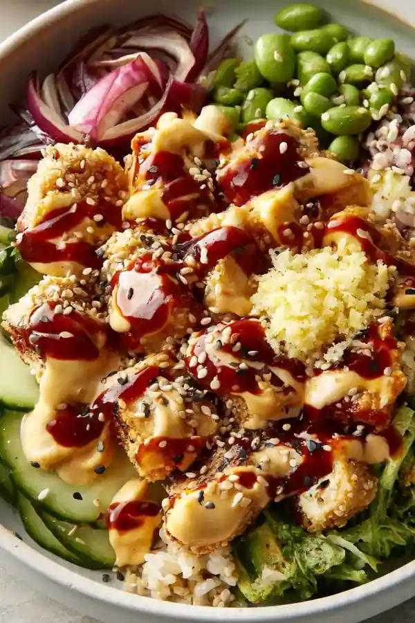 Spicy Mayo Sesame Ginger Bowl