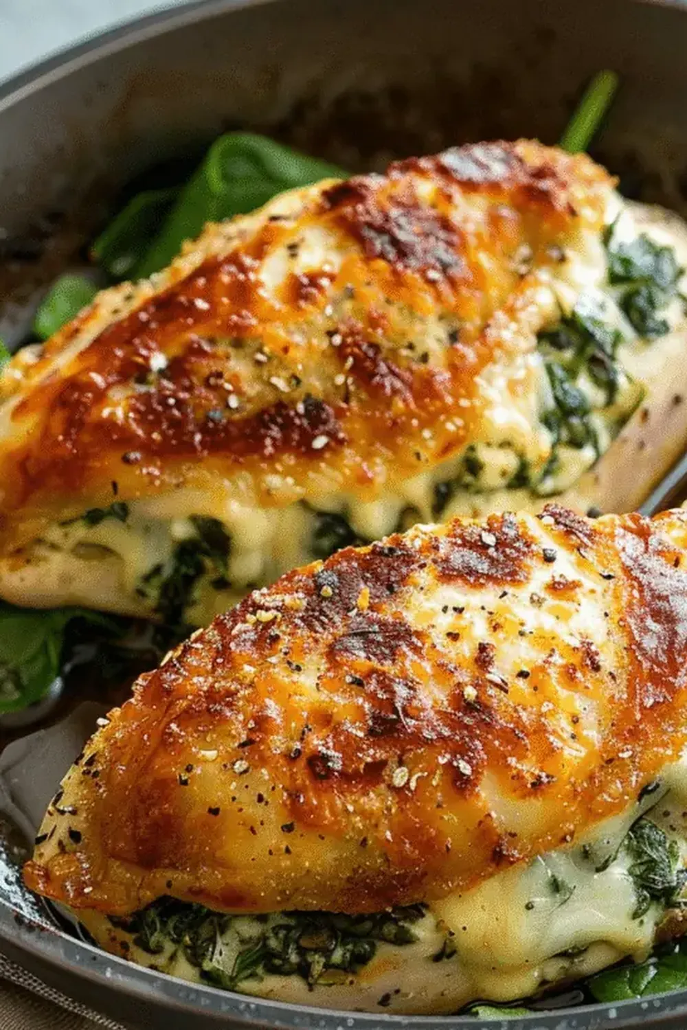 Stuffed Chicken Breast with Spinach & Cheese