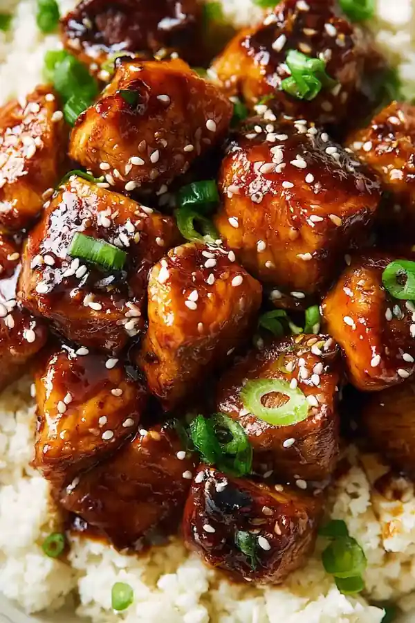 Teriyaki Chicken and Cauliflower Rice Bowl