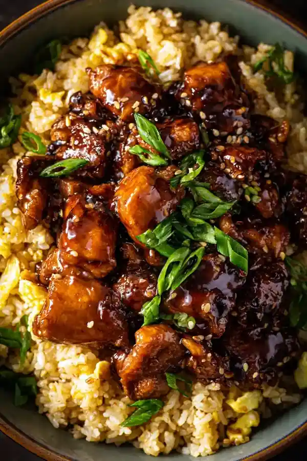 Teriyaki Chicken and Egg Fried Rice Bowl