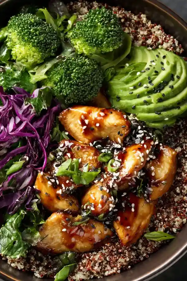 Teriyaki Chicken and Quinoa Power Bowl