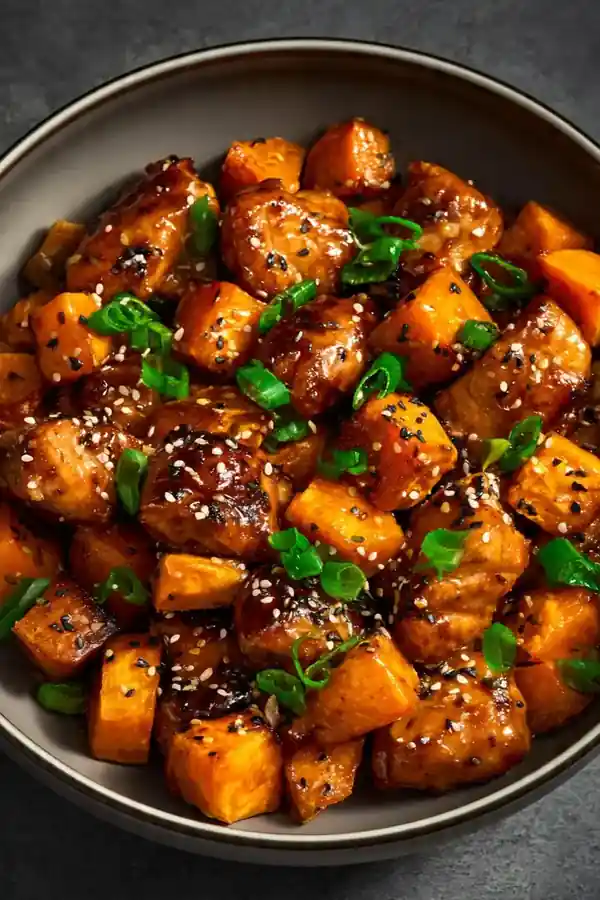 Teriyaki Chicken and Sweet Potato Bowl