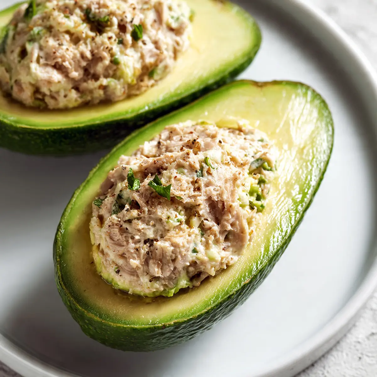 Tuna Stuffed Avocados (High-Protein Lunch)