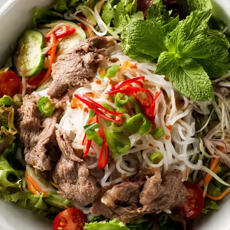 Vietnamese Beef Noodle Salad (Bun Bo)