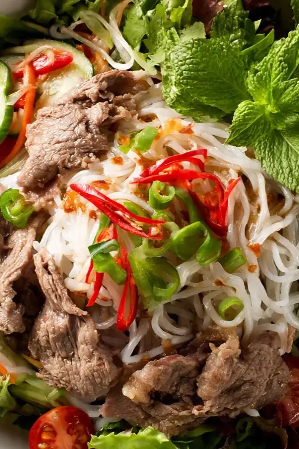 Vietnamese Beef Noodle Salad (Bun Bo)