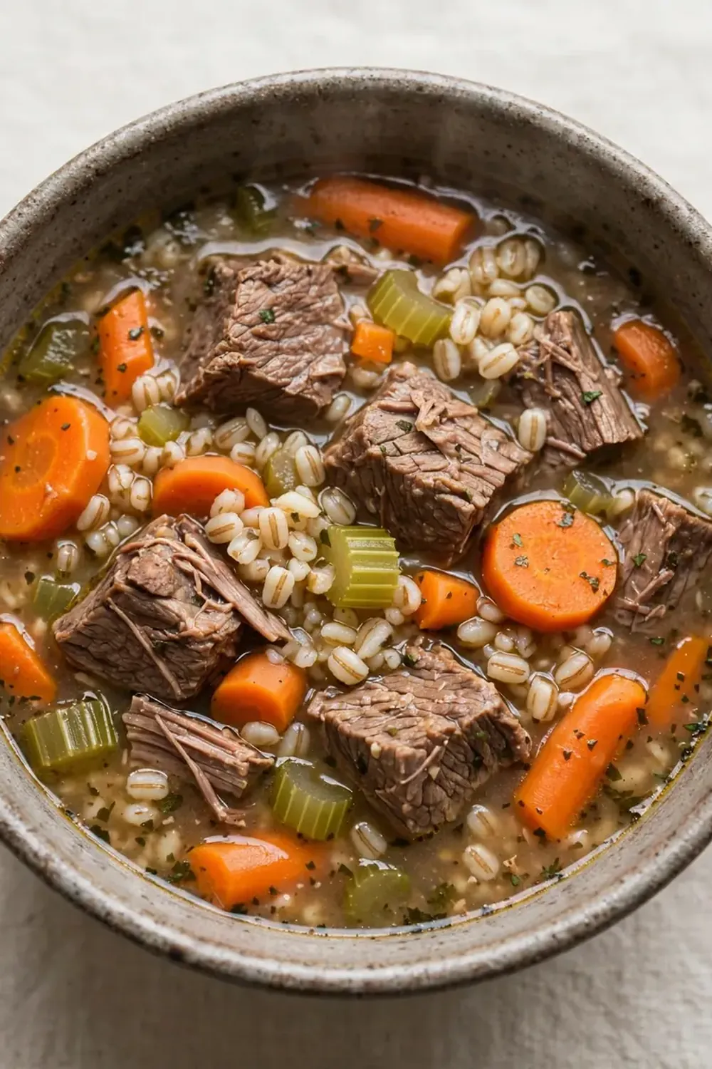 Crockpot Beef and Barley Soup