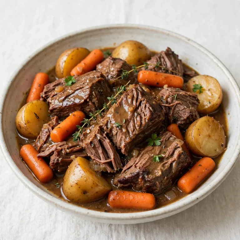 5-Ingredient Slow Cooker Beef Pot Roast