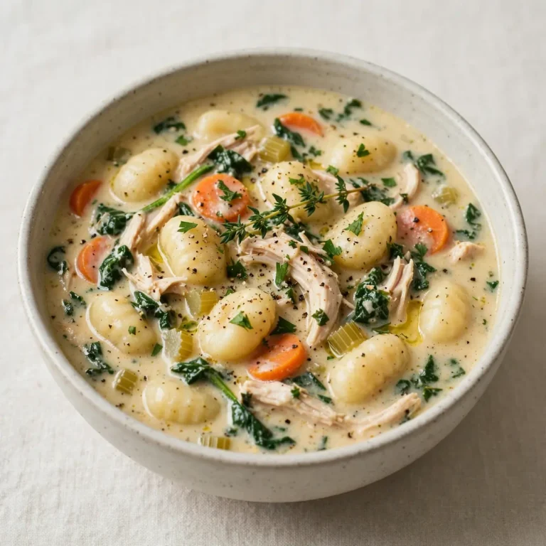 5-Ingredient Slow Cooker Chicken Gnocchi Soup