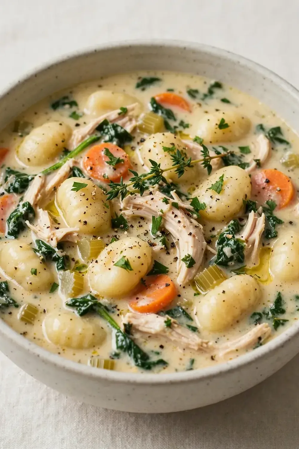 Slow Cooker Chicken Gnocchi Soup