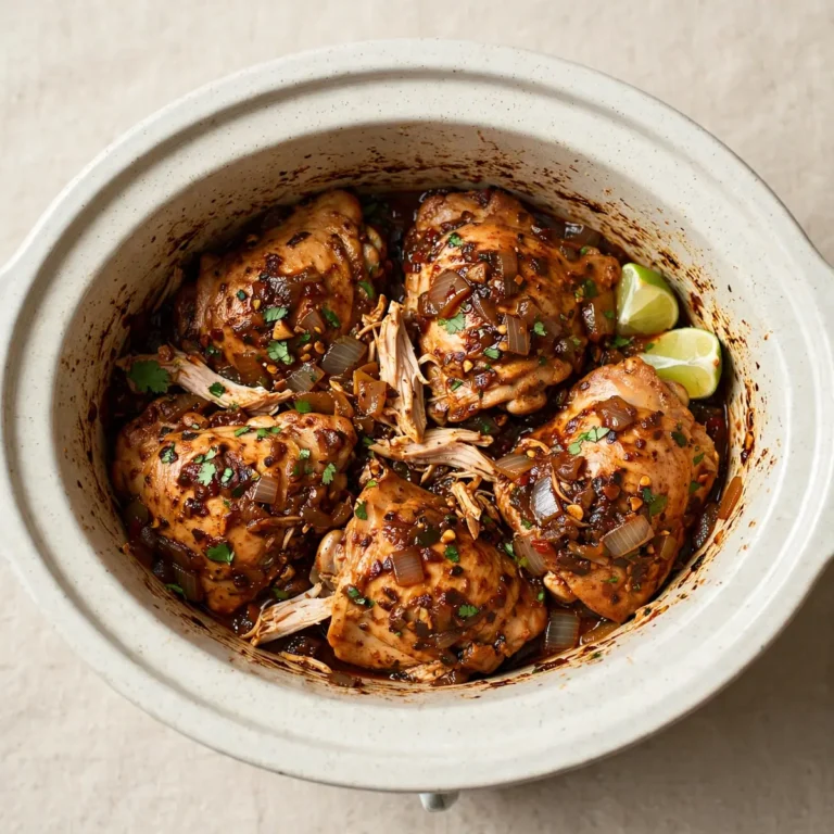 5-Min Prep Dump-and-Go Crockpot Chipotle Chicken Thighs
