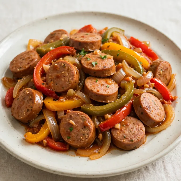5-Min Prep Slow Cooker Turkey Sausage and Peppers