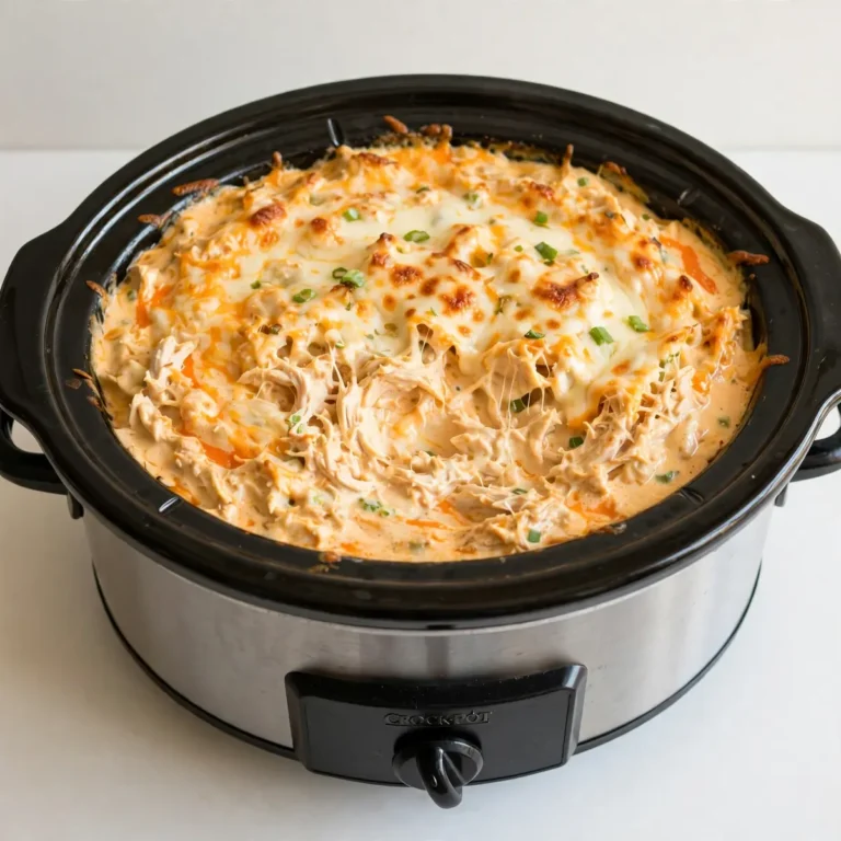 5-Minute Prep Crockpot Buffalo Chicken Dip Dinner