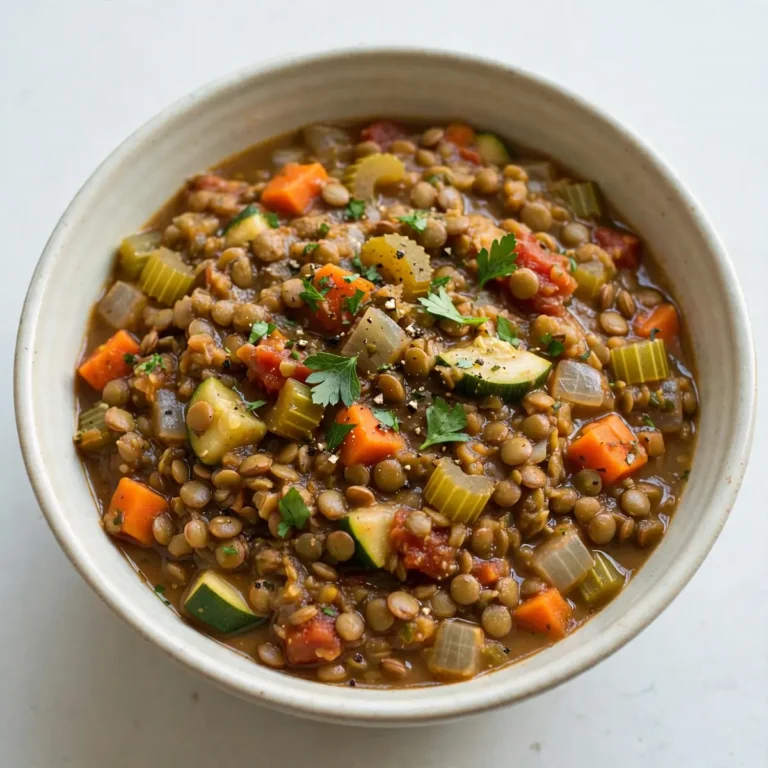 5-Minute Prep Crockpot Lentil and Veggie Stew