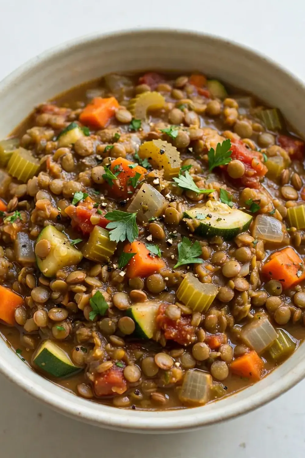 Dump-and-Go Crockpot Lentil and Veggie Stew