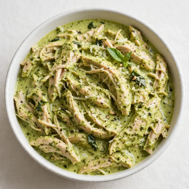 5-Minute Prep Dump-and-Go Crockpot Creamy Pesto Chicken
