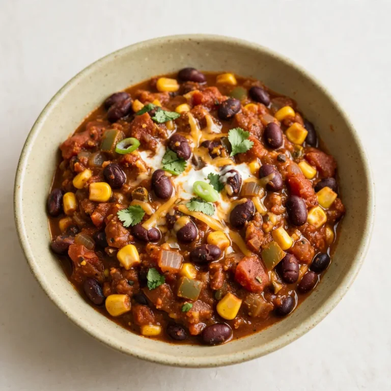 5-Minute Prep Slow Cooker Black Bean and Corn Chili
