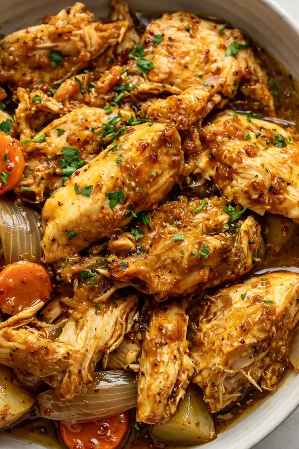 Dump-and-Go Slow Cooker Honey Mustard Chicken