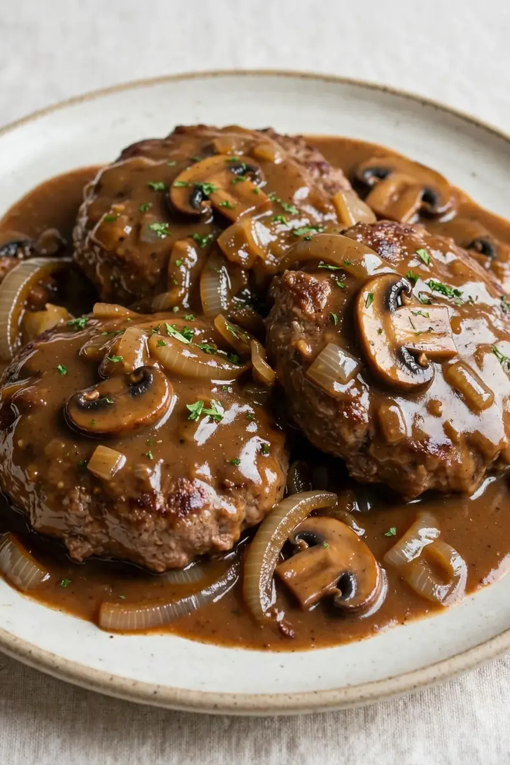 Crockpot Salisbury Steak with Brown Gravy