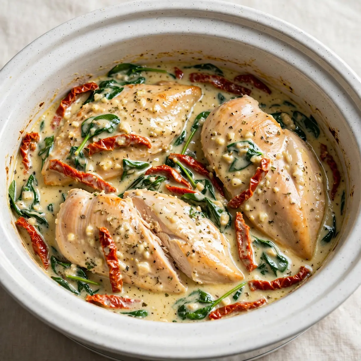 Crockpot Tuscan Garlic Chicken: Quick Weeknight Dinner
