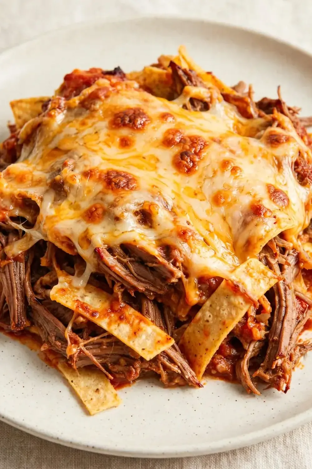 Slow Cooker Beef Enchilada Casserole