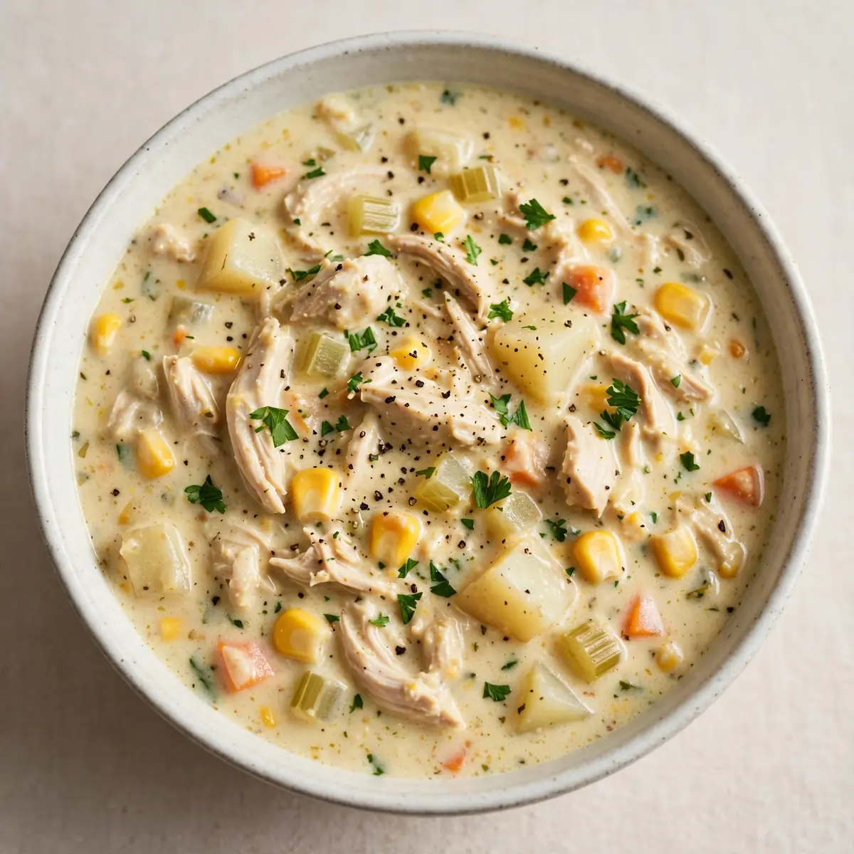 Easy Slow Cooker Creamy Chicken Chowder for Busy Nights