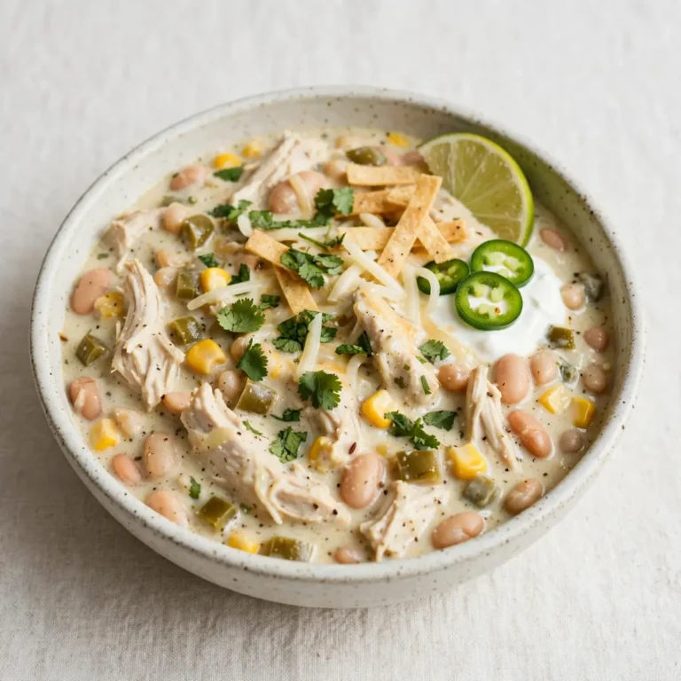Easy Slow Cooker White Chicken Chili for Busy Weeknights